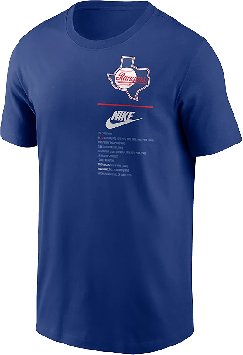 Nike Men's Rangers Nolan Ryan Name & Number T-shirt