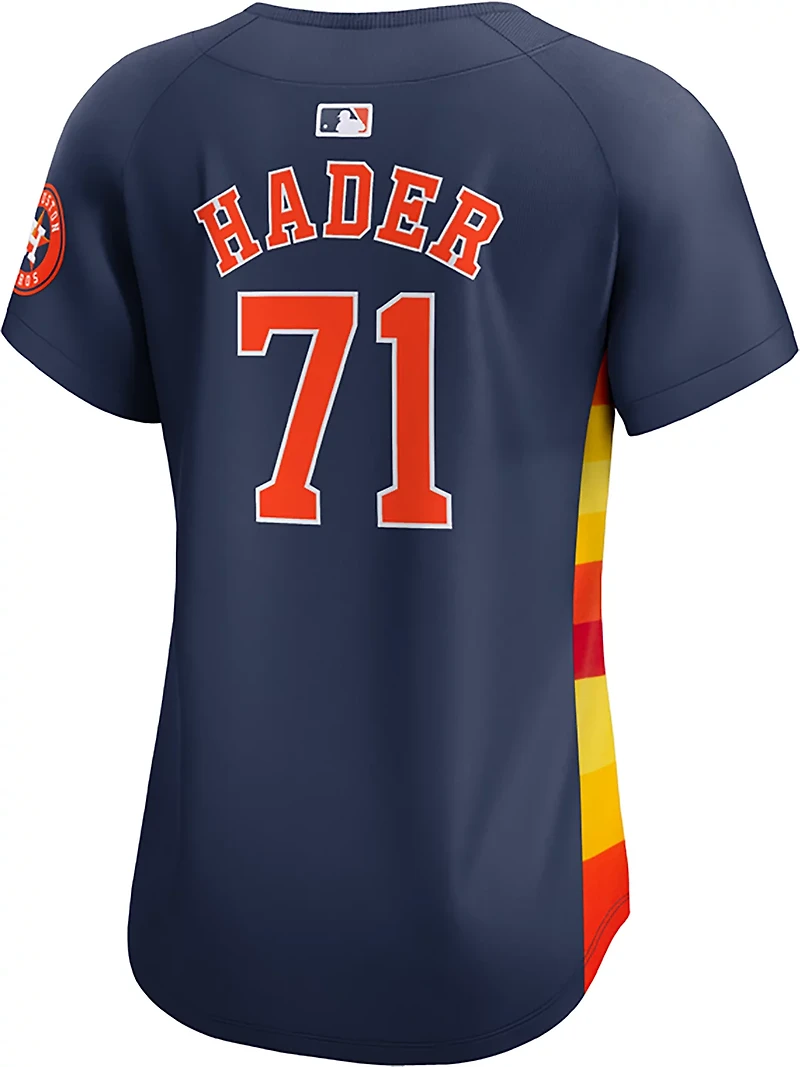Nike Women's Astros Hader Alt2 Limited N&N Jersey