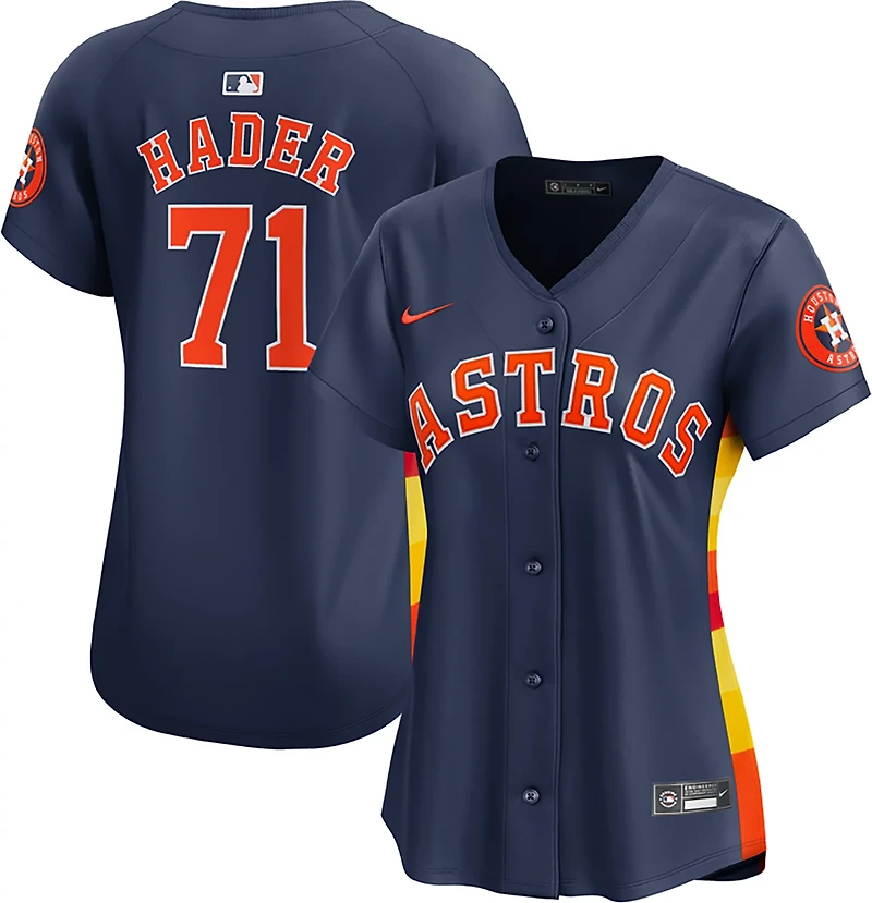 Nike Women's Astros Hader Alt2 Limited N&N Jersey