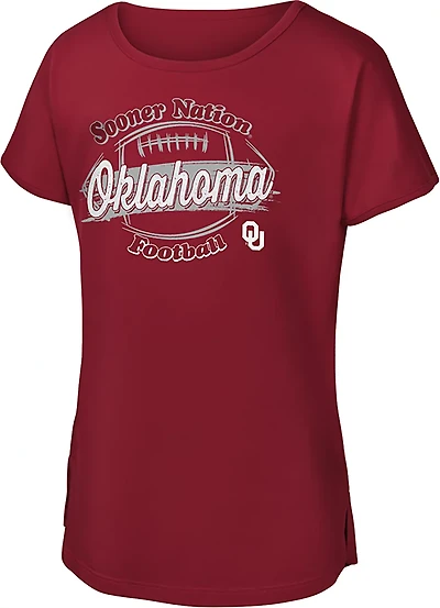 Outerstuff Girls' Oklahoma Sooners Play Ball Short Sleeve T-shirt