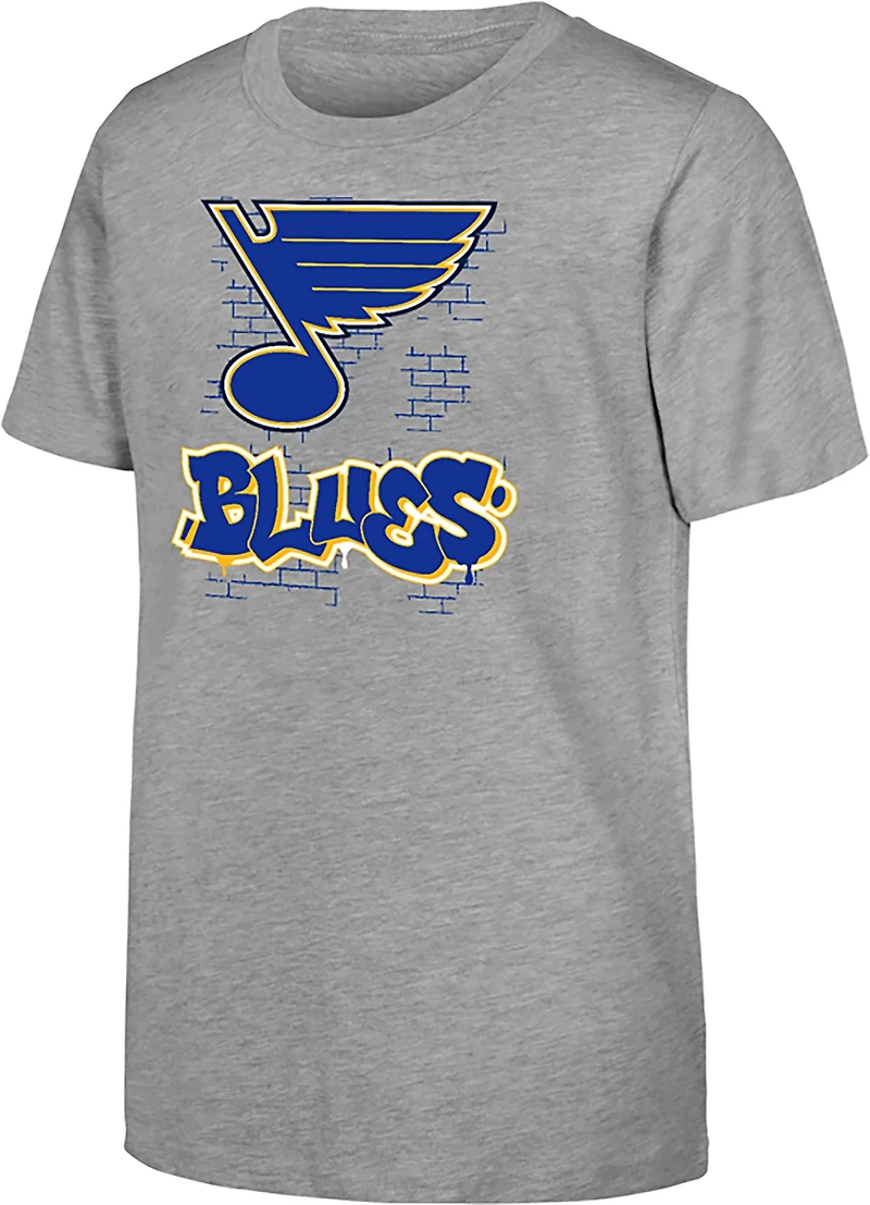 Outerstuff Youth St. Louis Blues Graffiti Short Sleeve T-shirt