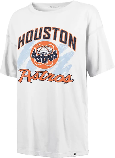 47 Brand Women's Astros Shader Sadie Short Sleeve T-shirt