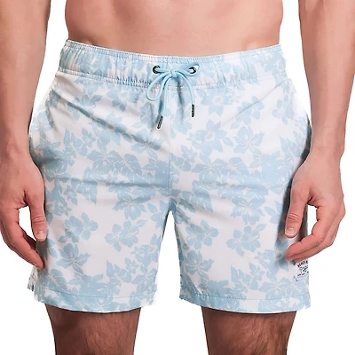 Beach Bros Men's Scattered Floral Swim Trunk Shorts 6.5