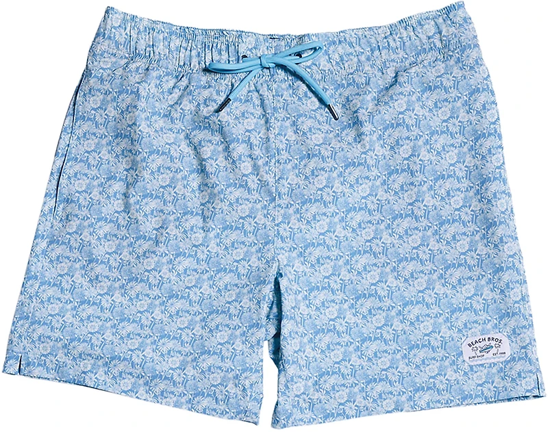 Beach Bros Men's Small Field of Daisies Swim Trunk Shorts 6.5