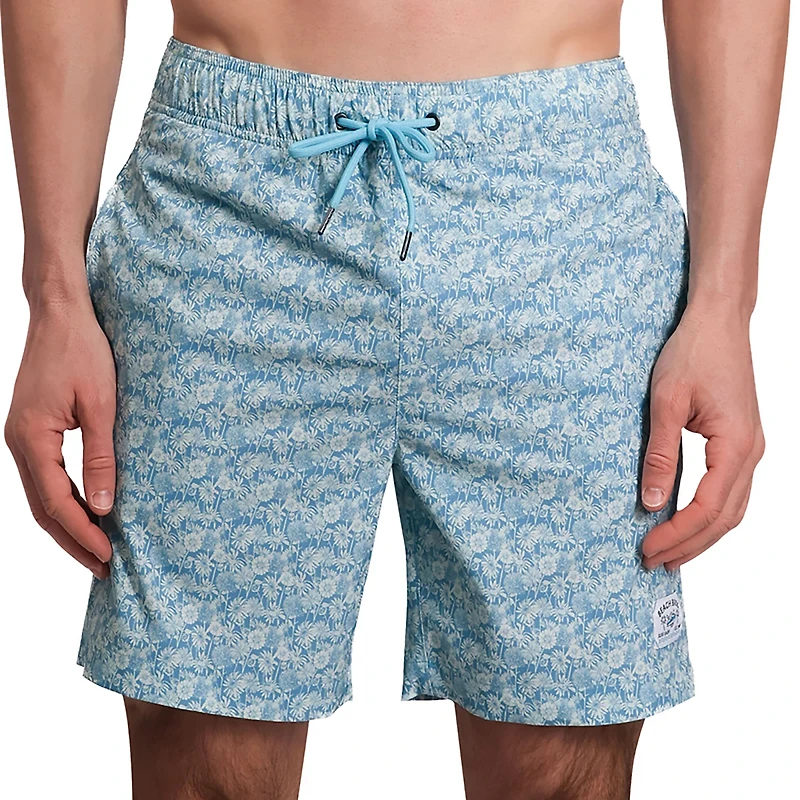 Beach Bros Men's Small Field of Daisies Swim Trunk Shorts 6.5