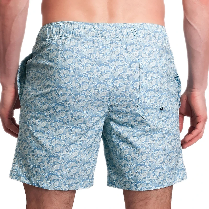 Beach Bros Men's Small Field of Daisies Swim Trunk Shorts 6.5
