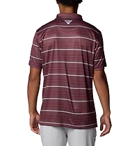 Columbia Sportswear Men's Texas A&M University Stripe Super Terminal Tackle Polo Shirt