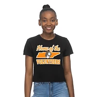 ZooZatz Women's Tennessee State Outline Crop T-shirt