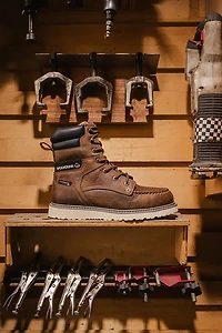 Wolverine Men's Trade Wedge 8" Moc Toe Steel Toe Work Boot