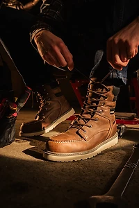 Wolverine Men's Trade Wedge 8" Moc Toe Steel Toe Work Boot