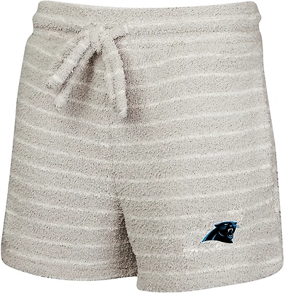 Concepts Sport Women's Carolina Panthers Ventura Striped Chenille Shorts 4