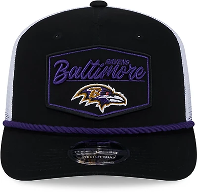 New Era Men's Ravens Team Patch OTC 9SEVENTY Trucker Cap