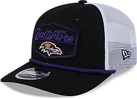 New Era Men's Ravens Team Patch OTC 9SEVENTY Trucker Cap