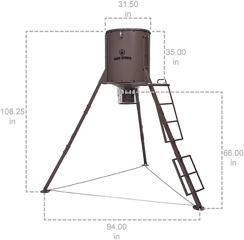 Game Winner 650 lb Big A Feeder