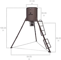 Game Winner 650 lb Big A Feeder