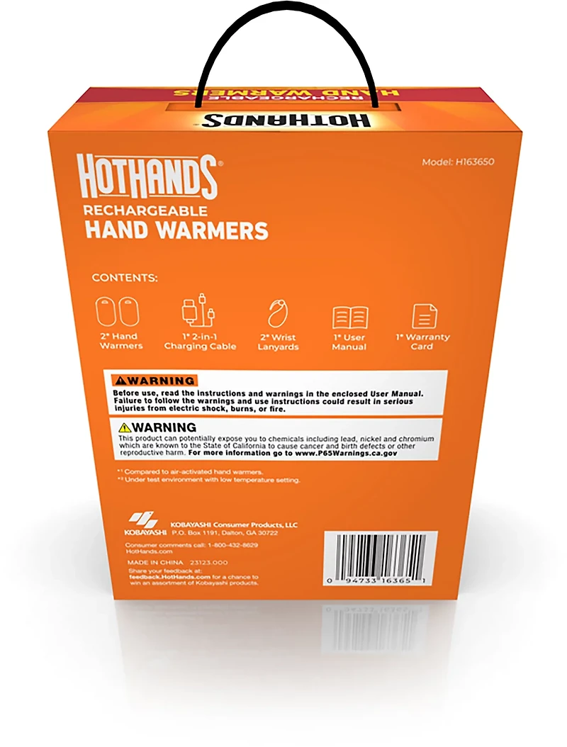 Grabber Rechargeable 2 in 1 Hand Warmer 2-pack