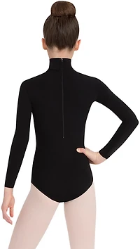 Capezio Girls' Team Basic Long Sleeve Leotard With Bottom Snaps