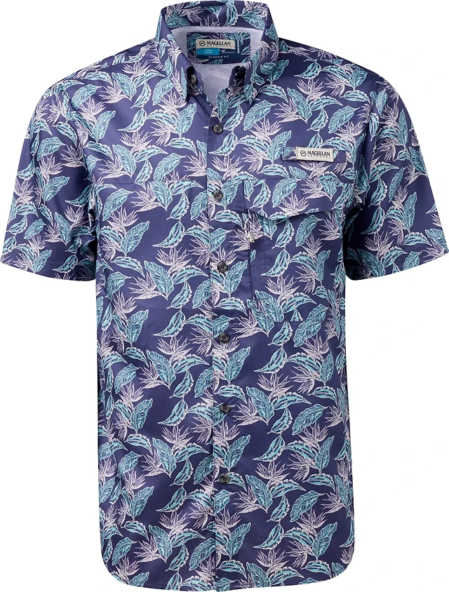 Chemise Magellan Outdoors Fish Gear – Manches Courtes – XL à Carreaux