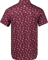 BURLEBO Men's Texas Pride Performance Button Up T-shirt