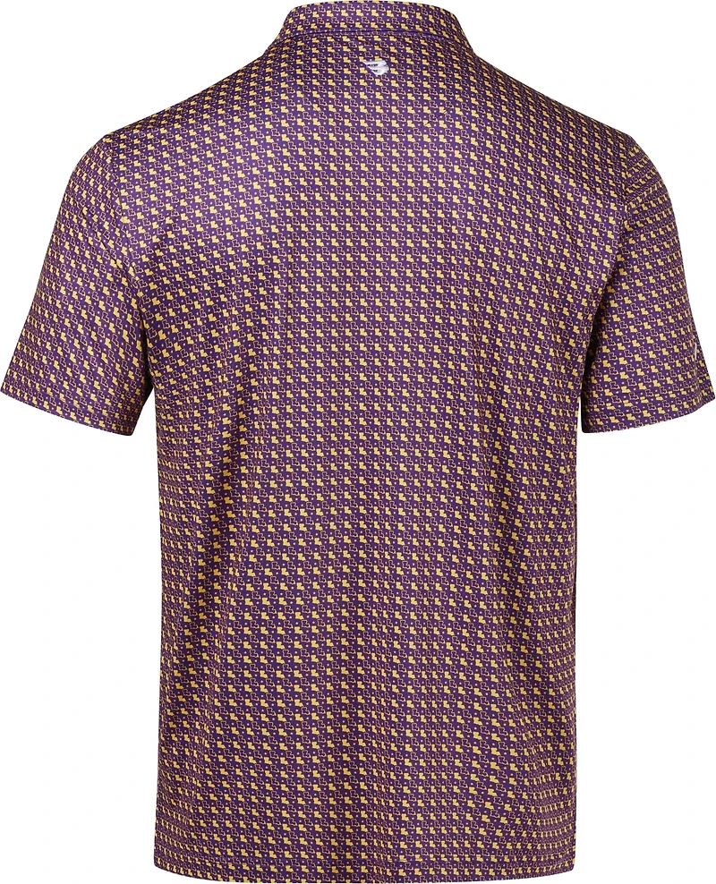 BURLEBO Men's Louisiana Performance Polo Shirt