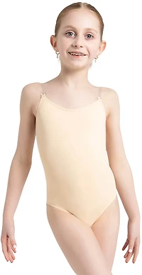 Capezio Girls' Camisole Leotard With Clear Transition Straps