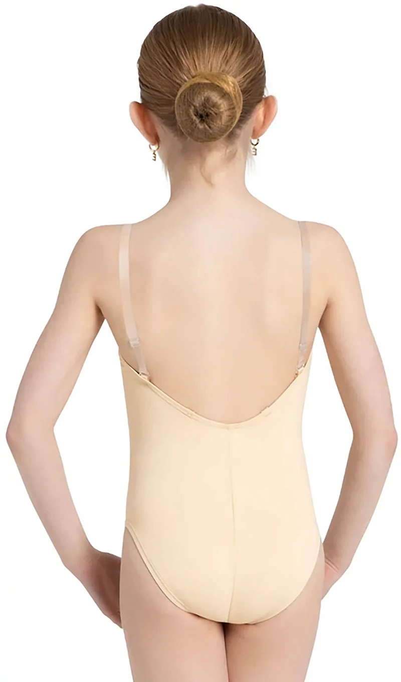 Capezio Girls' Camisole Leotard With Clear Transition Straps