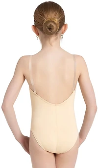 Capezio Girls' Camisole Leotard With Clear Transition Straps