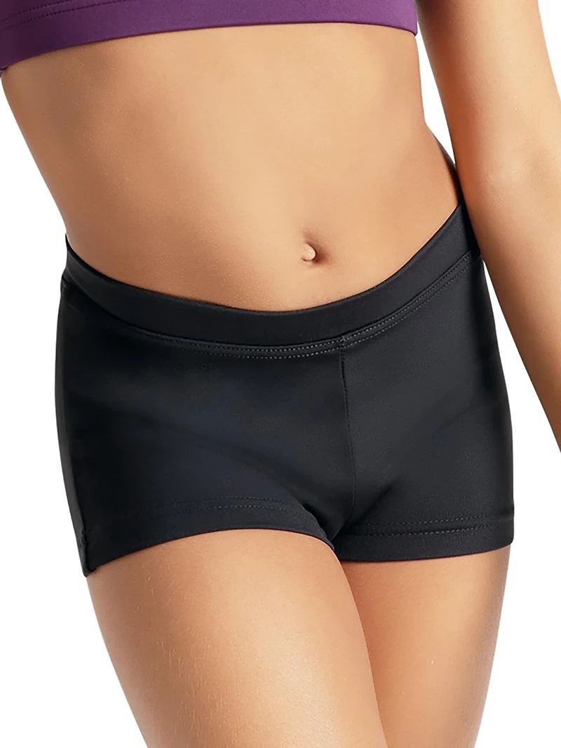 Capezio Girls' Team Basics Boy Cut Low Rise Short