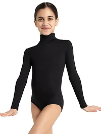 Capezio Girls' Team Basic Long Sleeve Leotard With Bottom Snaps
