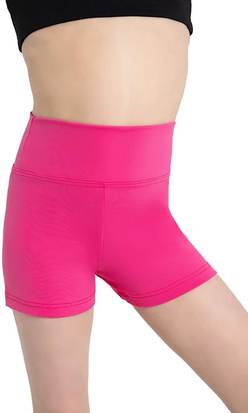 Capezio Girls' Team Basics High Waisted Short