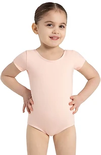 Capezio Girls' Team Basics Short Sleeve Leotard