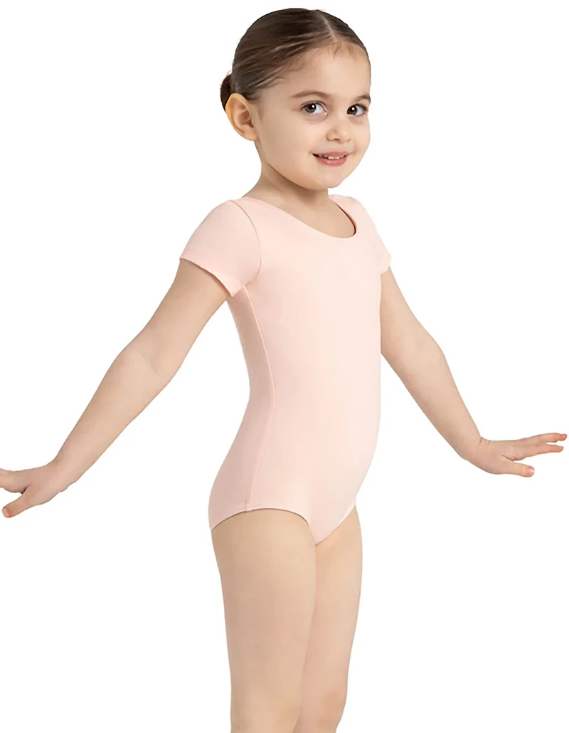 Capezio Girls' Team Basics Short Sleeve Leotard