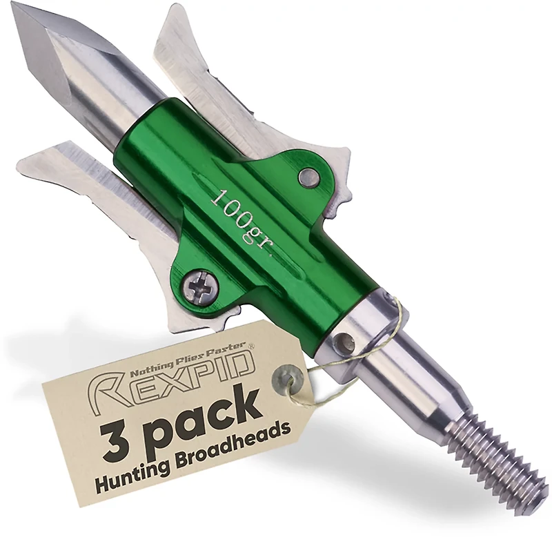 Rexpid III Grain Mechanical Broadheads 3-Pack