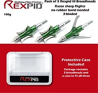 Rexpid III Grain Mechanical Broadheads 3-Pack