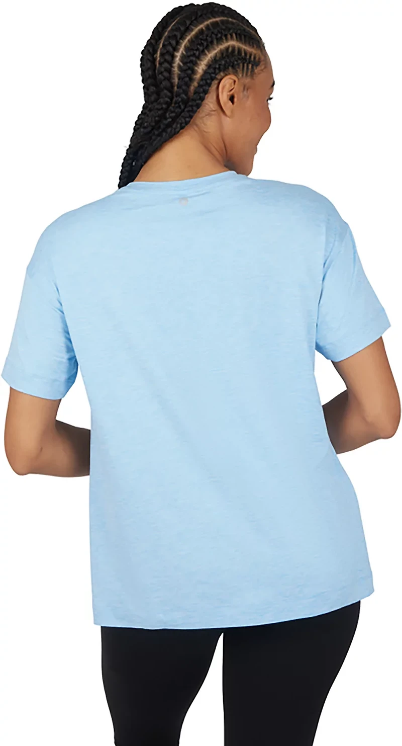 90 Degree By Reflex Women's Super Soft Echo High Low Boxy Meet and Greet Short Sleeve T-shirts 2-Pack