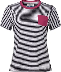 Magellan Outdoors Women's Barton Creek Striped Pocket T-shirt