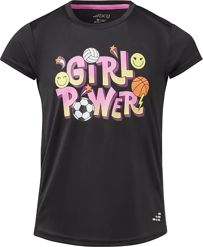 BCG Girls' Training Turbo Girl Power Graphic Short Sleeve T-shirt