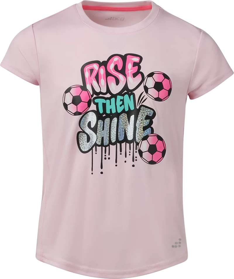 BCG Girls' Training Turbo Rise Shine Graphic Short Sleeve T-shirt