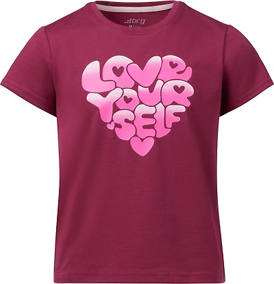 BCG Girls' Lifestyle Cotton Love Yourself T-shirt