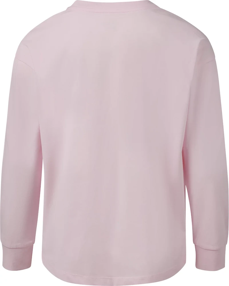 BCG Girls' Cotton GFX Long Sleeve T-shirt
