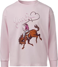 BCG Girls' Cotton GFX Long Sleeve T-shirt