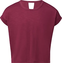 BCG Girls' Slub Cut-Out T-shirt