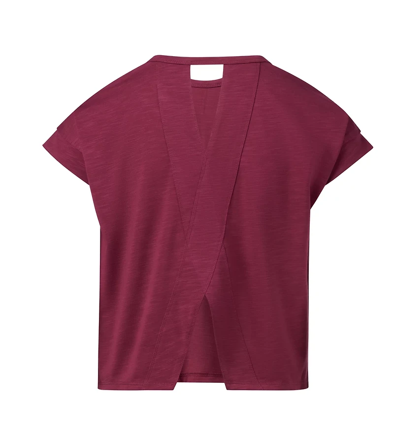 BCG Girls' Slub Cut-Out T-shirt