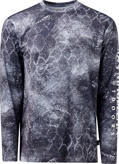 Magellan Outdoors Men's Mossy Oak Coastal Long Sleeve Crew T-shirt