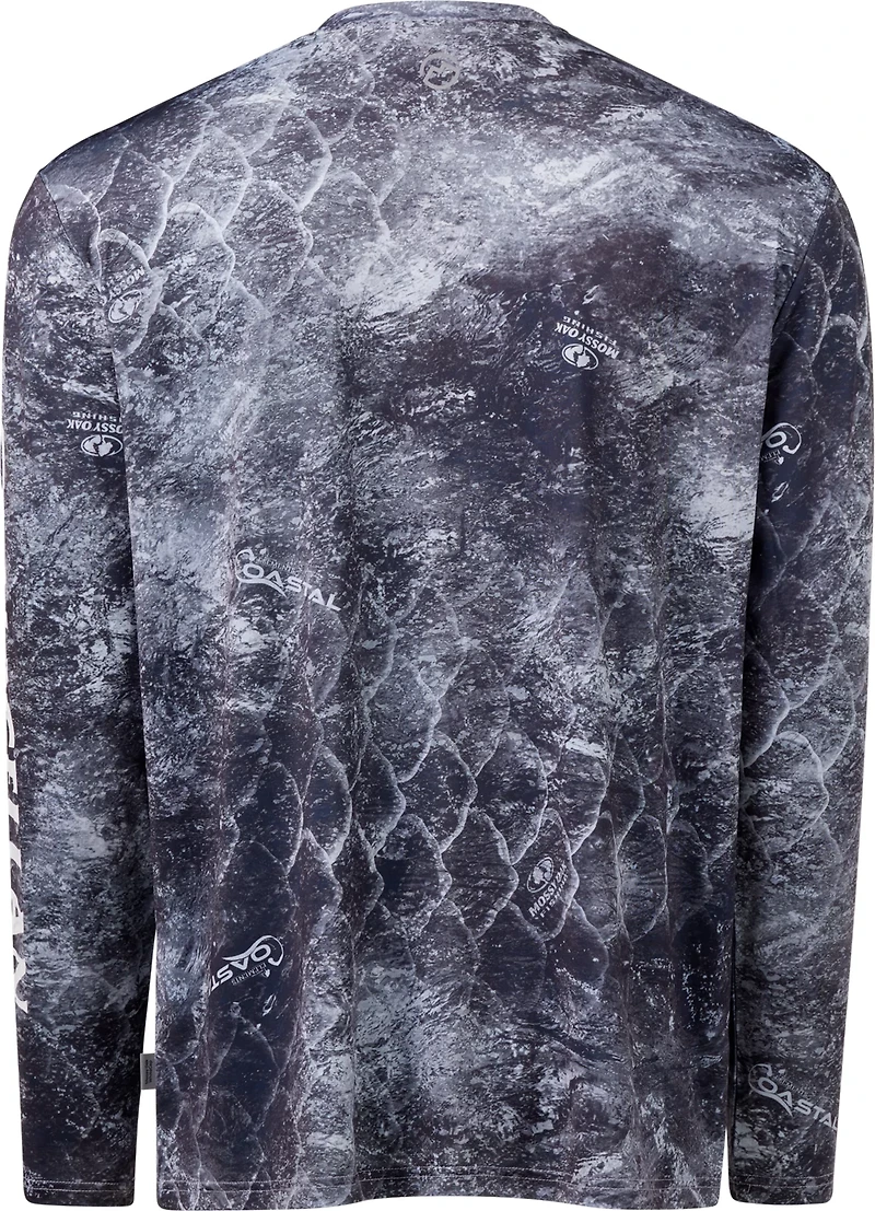 Magellan Outdoors Men's Mossy Oak Coastal Long Sleeve Crew T-shirt