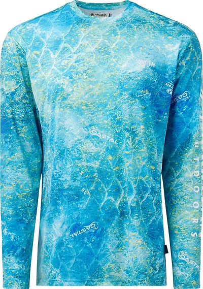 Magellan Outdoors Men's Mossy Oak Coastal Long Sleeve Crew T-shirt