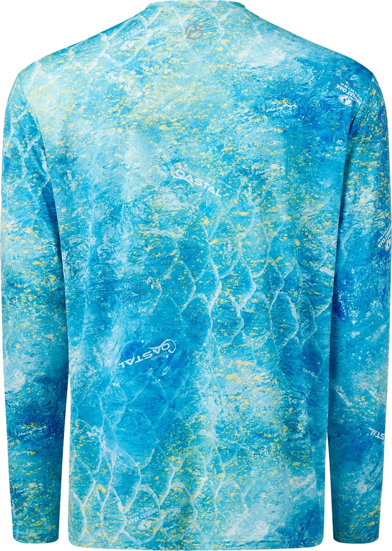 Magellan Outdoors Men's Mossy Oak Coastal Long Sleeve Crew T-shirt