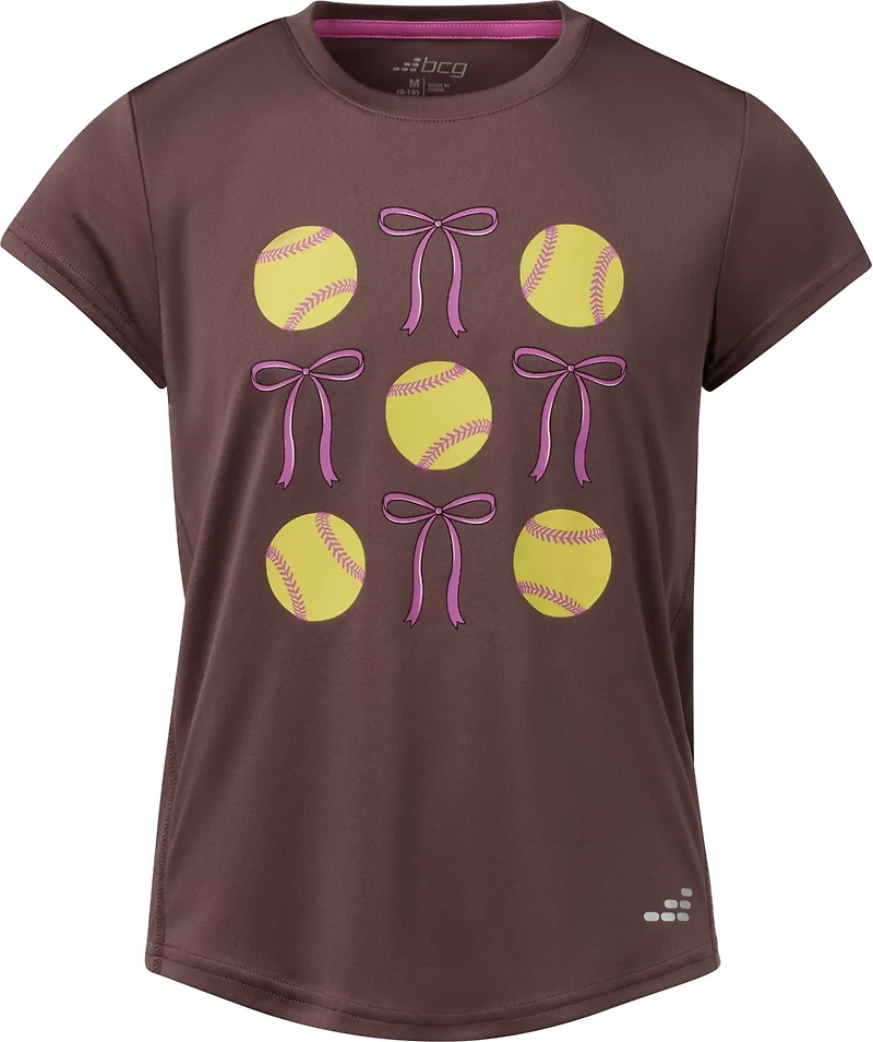 BCG Girls' Turbo SB Bow Graphic T-shirt