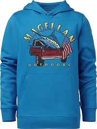 Magellan Outdoors Boys’ Marlin Americana Truck GFX Fleece Hoodie