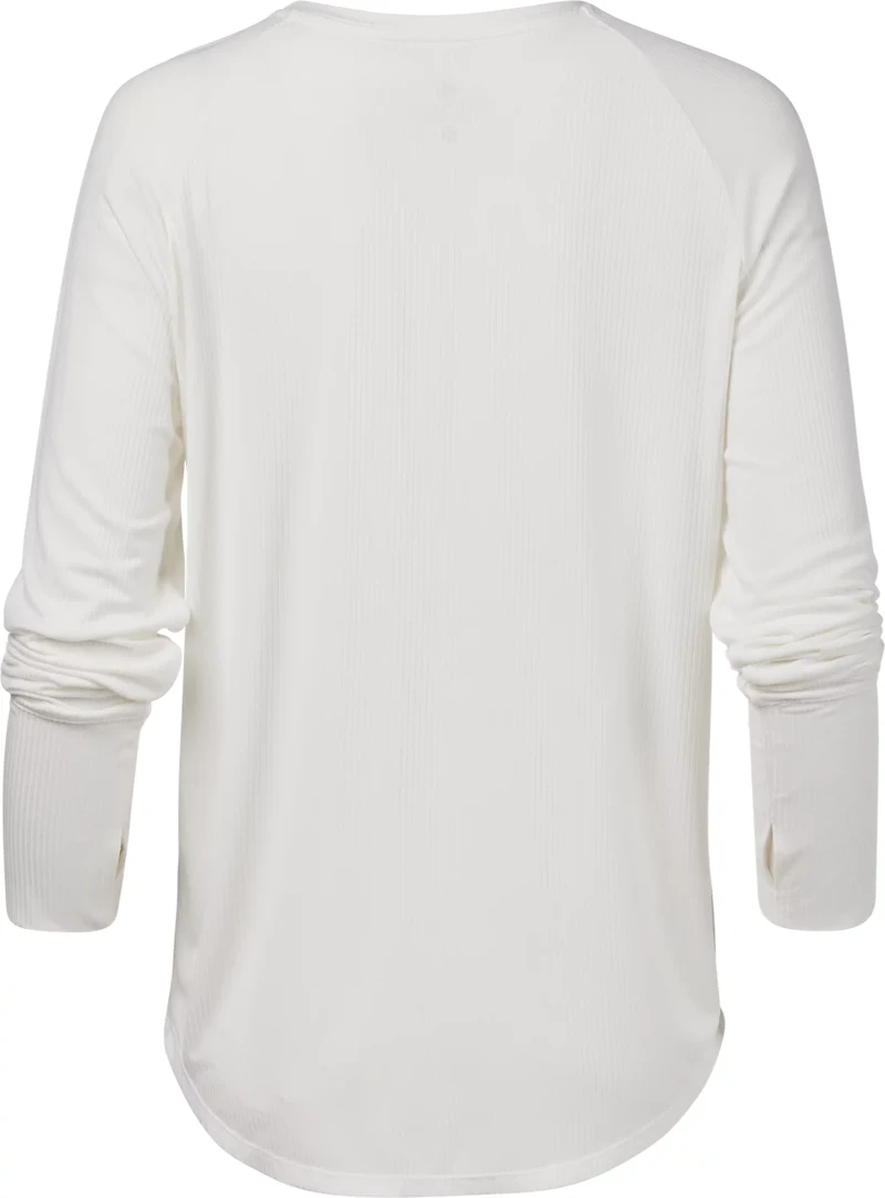 Jadelynn Brooke Women's Never Better Ribbed Long Sleeve Crewneck Shirt